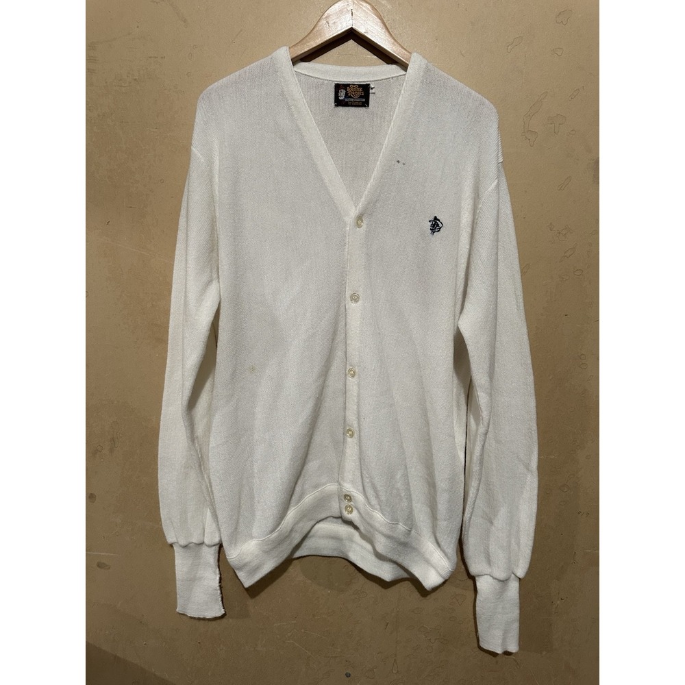 Vtg 80s Kenny Rodgers Western By Karman Size Xl Wool‎ Blend Cardigan Sweater